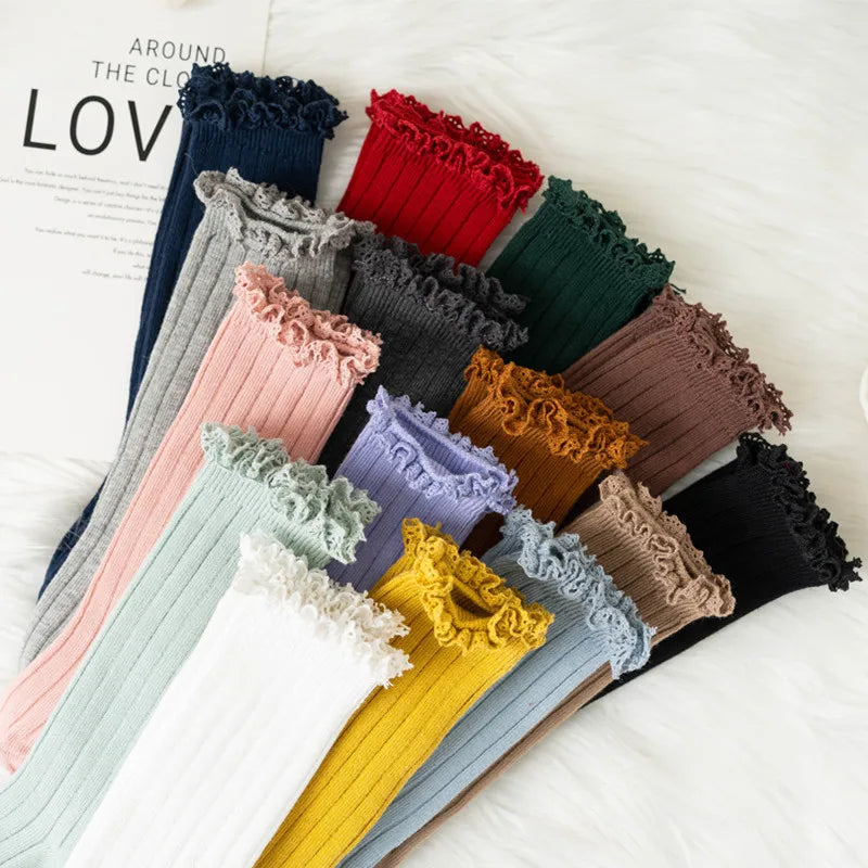 Little Ruffle Knee-High Socks — 3-Pair Pack