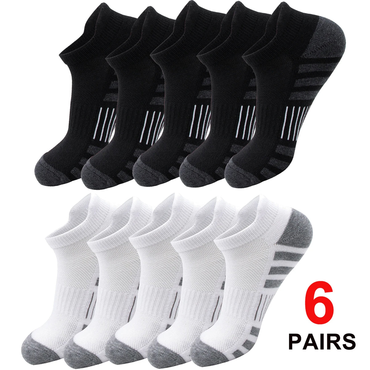 Tab Runner Ankle Socks — 6-Pair Pack