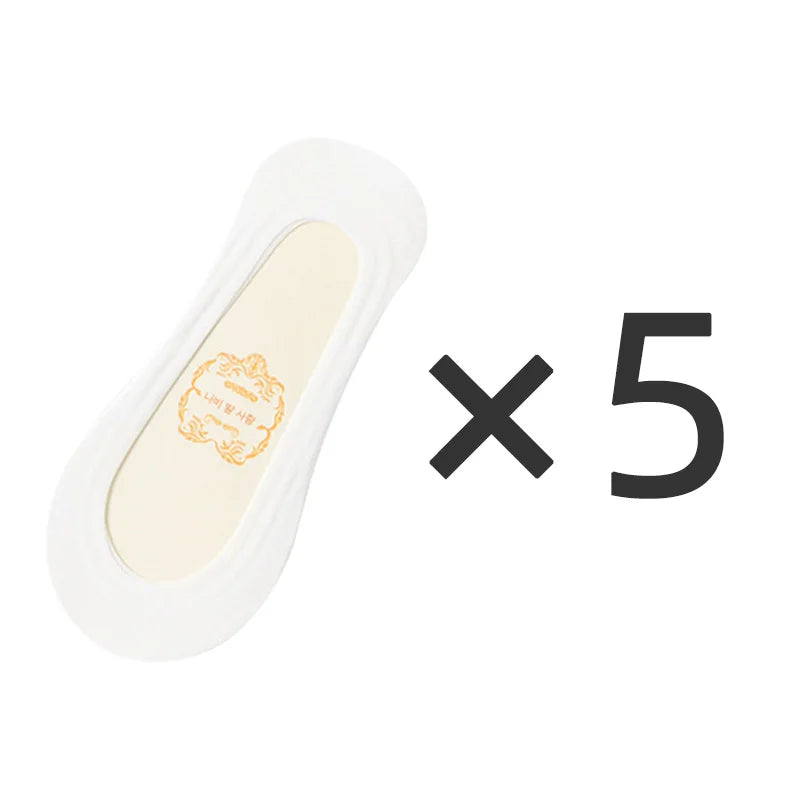 Barely There Ice-Silk No-Show Socks — 5-Pair Pack — White