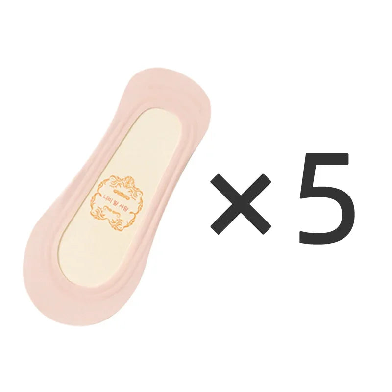 Barely There Ice-Silk No-Show Socks — 5-Pair Pack — Nude