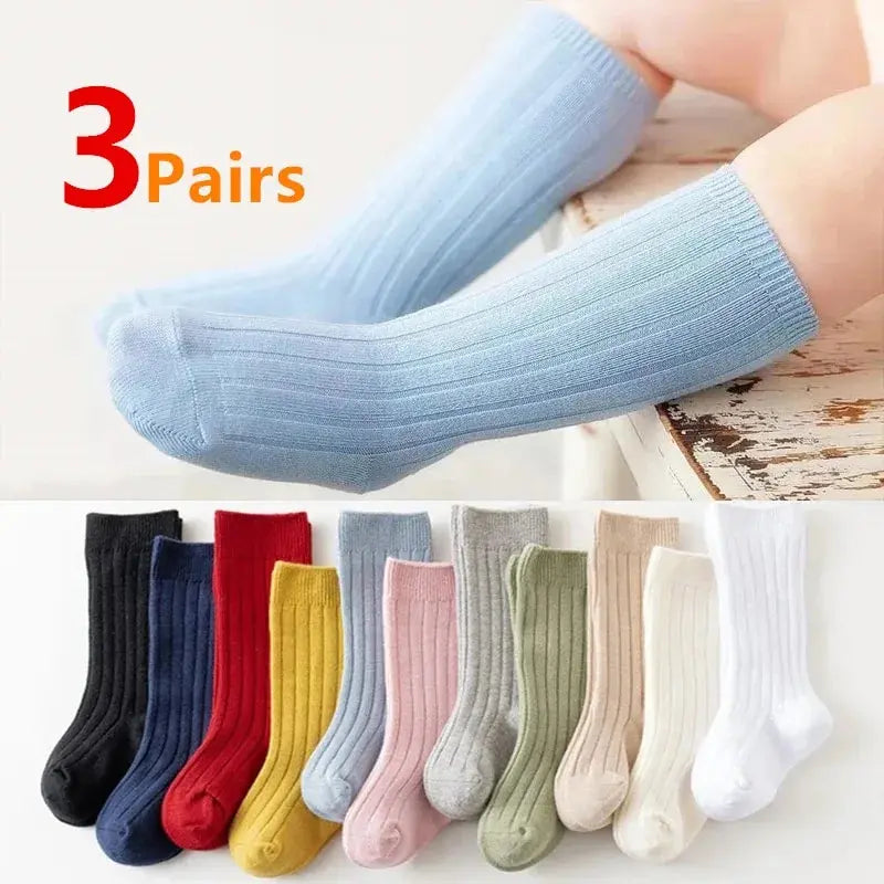Little Rib Knee-High Socks — 3-Pair Pack