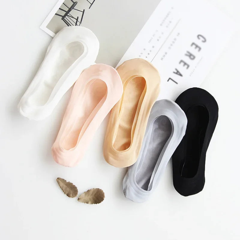 Barely There ice-silk no-show socks, 5-pair pack, photo 6
