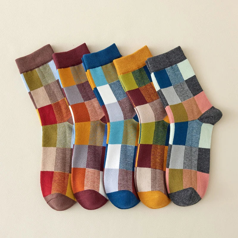 Colour Block Dress Socks — 5-Pair Pack