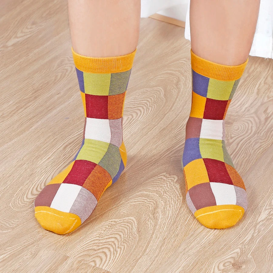 Colour Block Dress Socks — 5-Pair Pack