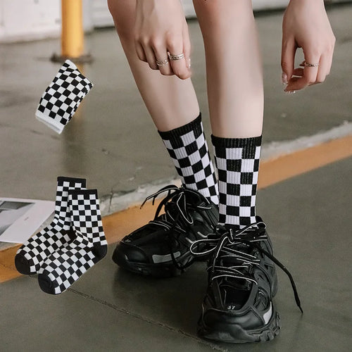 Checkmate checkerboard crew socks, 3-pair pack, photo 2