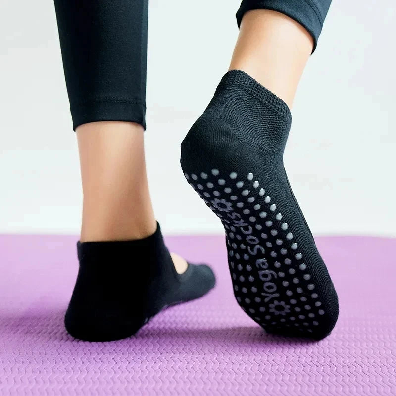 Ballet Wrap Backless Grip Socks — 3-Pair Pack