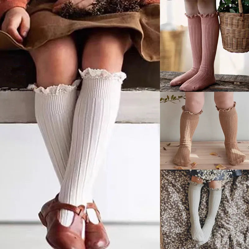 Little Ruffle Knee-High Socks — 3-Pair Pack