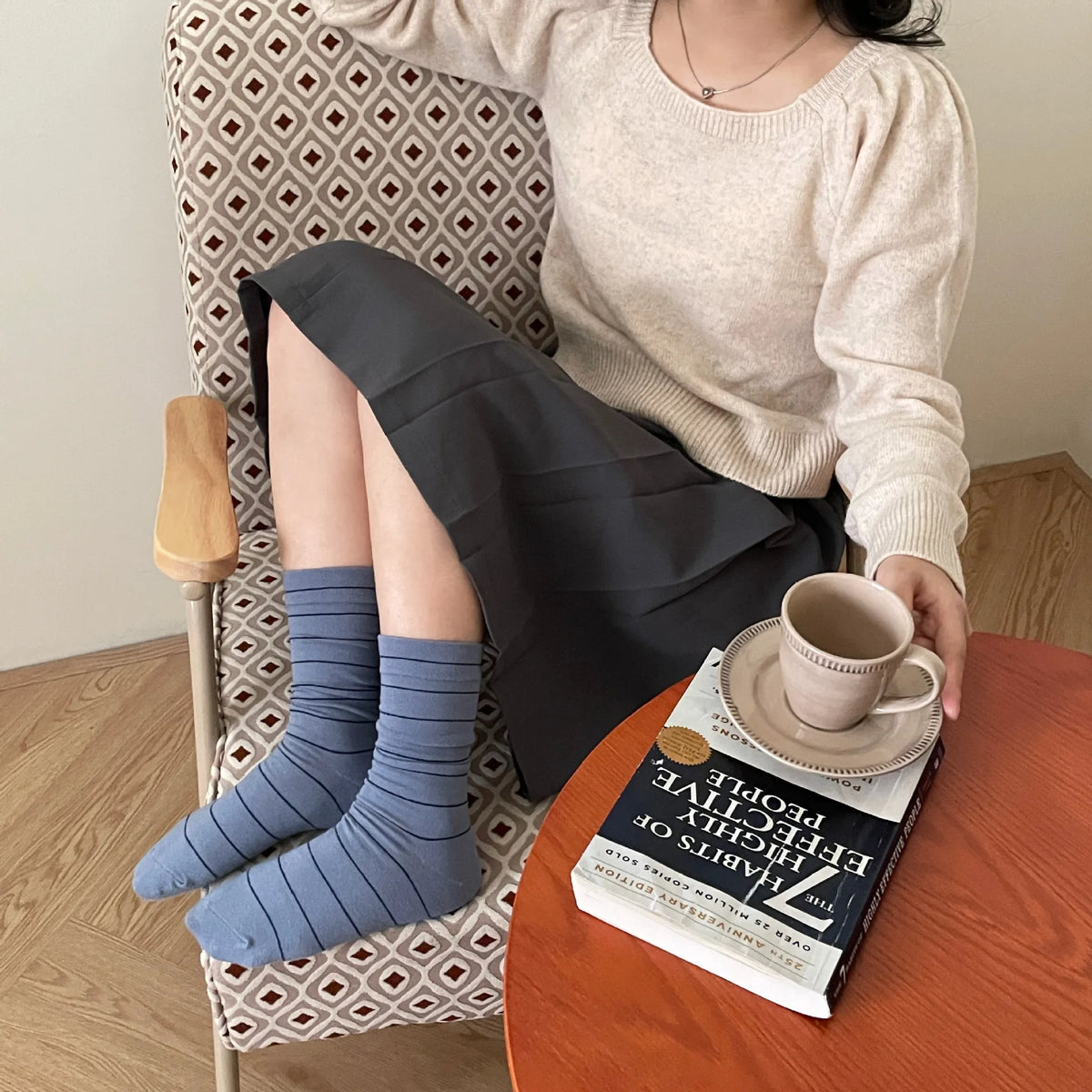 Campus Stripe Crew Socks — 3-Pair Pack