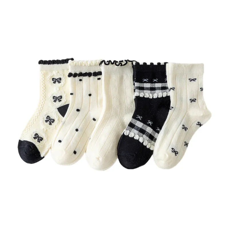 Little Lace Bow Socks — 5-Pair Pack