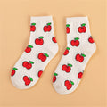 Fruit Salad Crew Socks — 3-Pair Pack — Apple