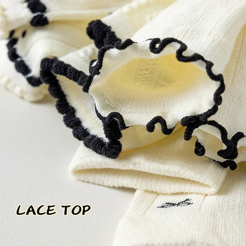 Little Lace Bow Socks — 5-Pair Pack