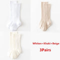 Little Rib Knee-High Socks — 3-Pair Pack — Neutral Set