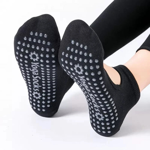 Ballet Wrap Backless Grip Socks — 3-Pair Pack