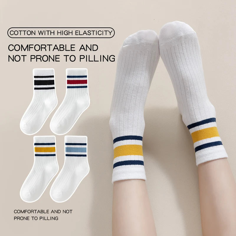 Little Campus Stripe Socks — 4-Pair Pack