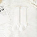 Little Ruffle Knee-High Socks — 3-Pair Pack — White