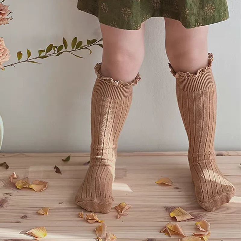 Little Ruffle Knee-High Socks — 3-Pair Pack