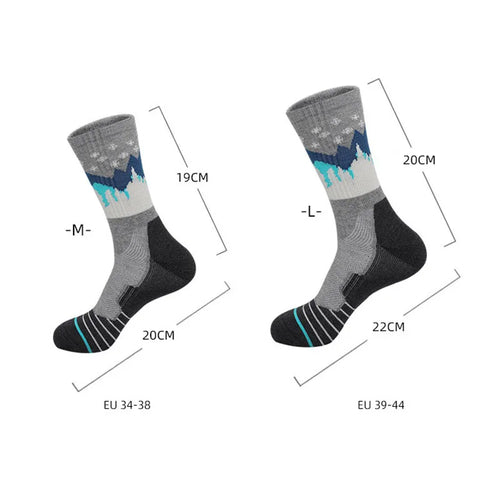 Alpine Ridge Wool-Blend Crew Socks
