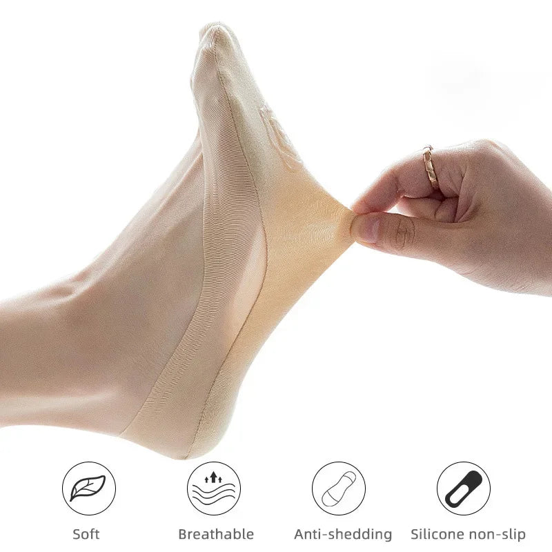 Barely There ice-silk no-show socks, 5-pair pack, photo 4