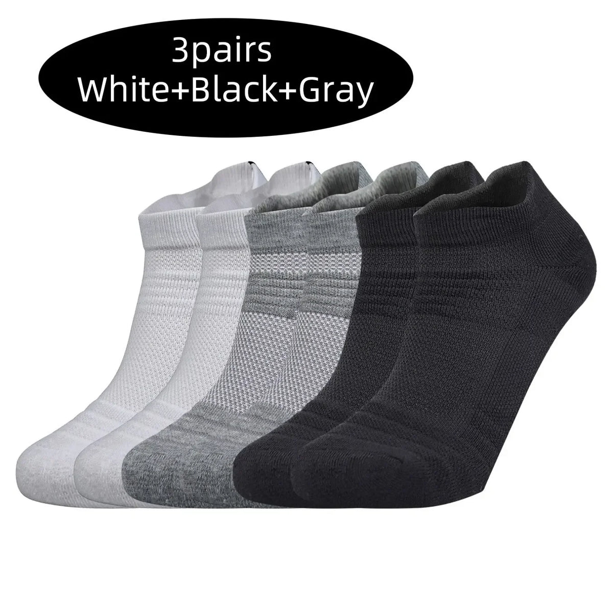 Cushion Sport Ankle Socks — 3-Pair Pack