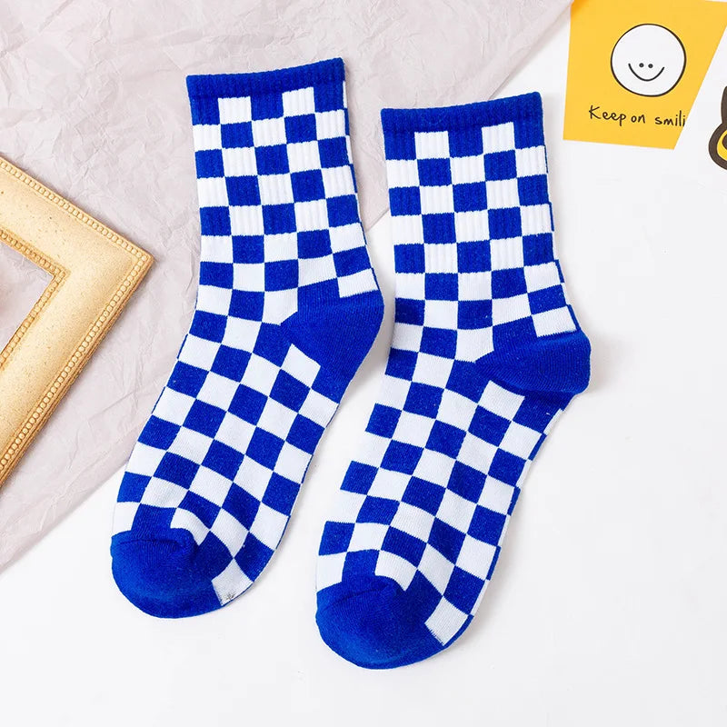 Checkmate Crew Socks — 3-Pair Pack — Blue